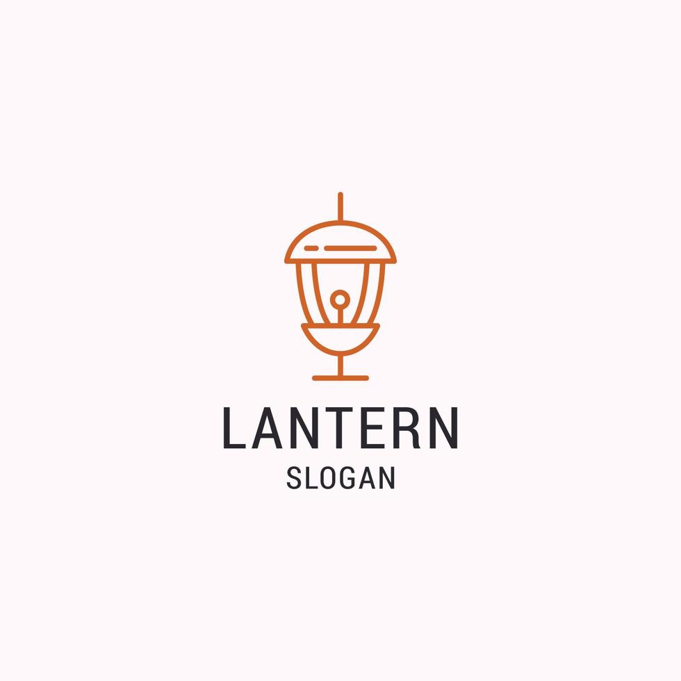 Laterne-Logo-Symbol-Design-Vorlage-Vektor-Illustration vektor