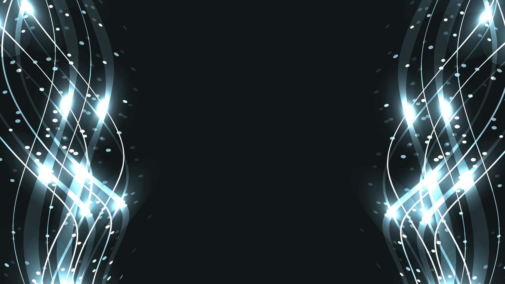 abstrakt blå bakgrund textur av magi laser skön digital lysande brinnande eldig ljus vågor av rader av Ränder av energi elektrisk neon lysande. vektor illustration