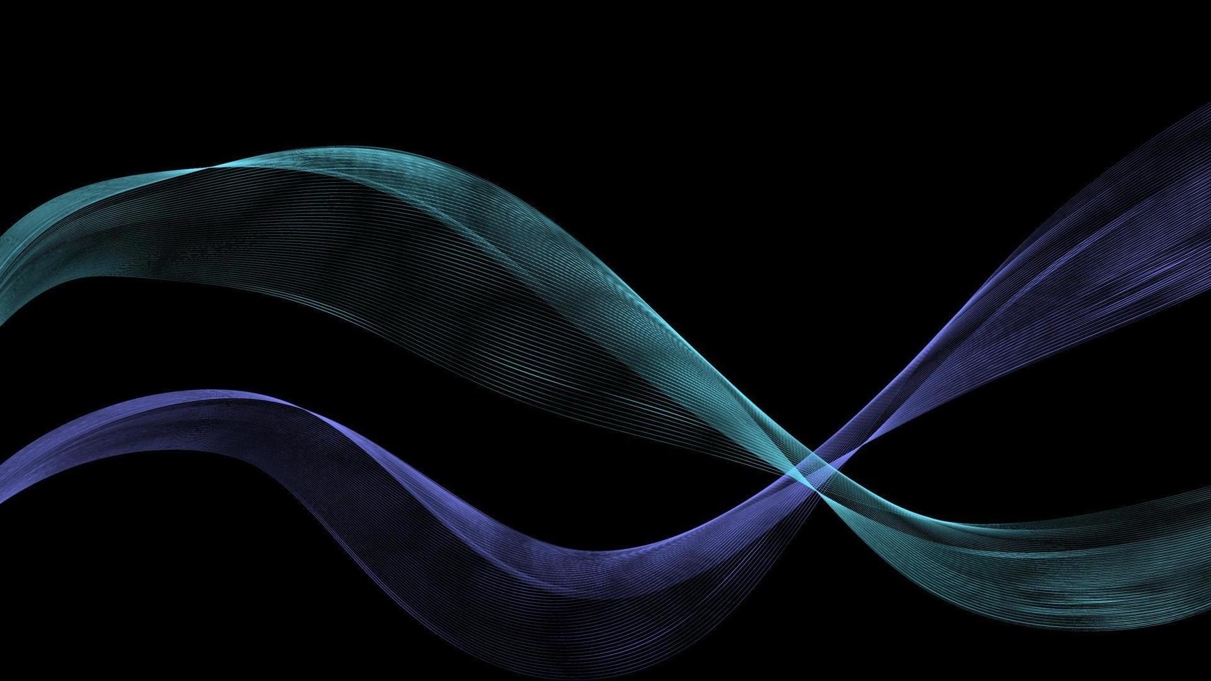 abstrakte blaue schöne digitale moderne magische glänzende elektrische Energielaser-Neonbeschaffenheit mit Linien und Wellenstreifen, Hintergrund vektor