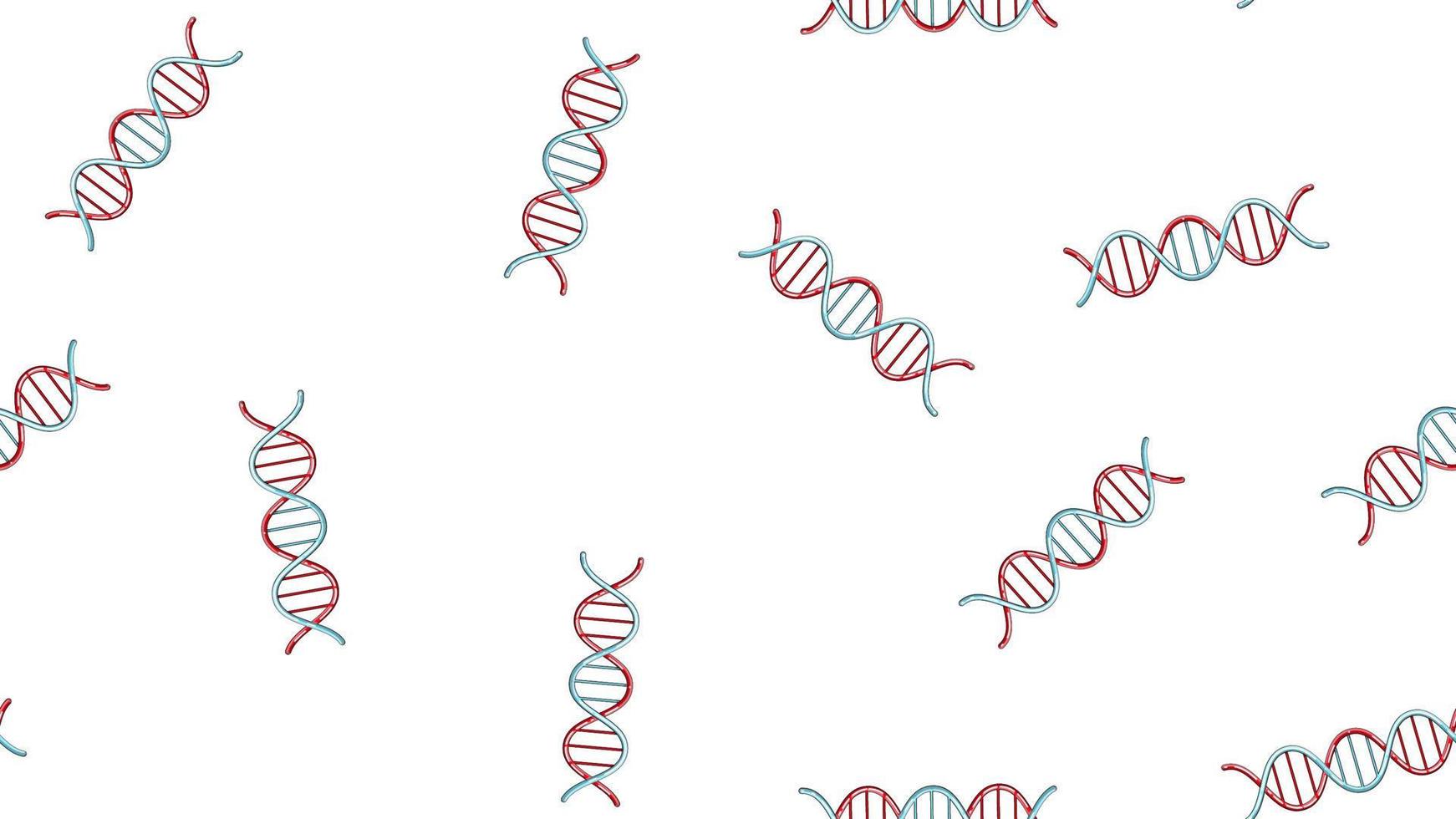 nahtlose musterbeschaffenheit endloser sich wiederholender medizinischer wissenschaftlicher abstrakter strukturen von dna-genmolekülmodellen auf weißem hintergrund. Vektor-Illustration vektor