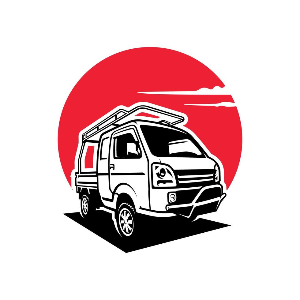 Off-Road-LKW-Illustrations-Logo-Vektor abholen vektor