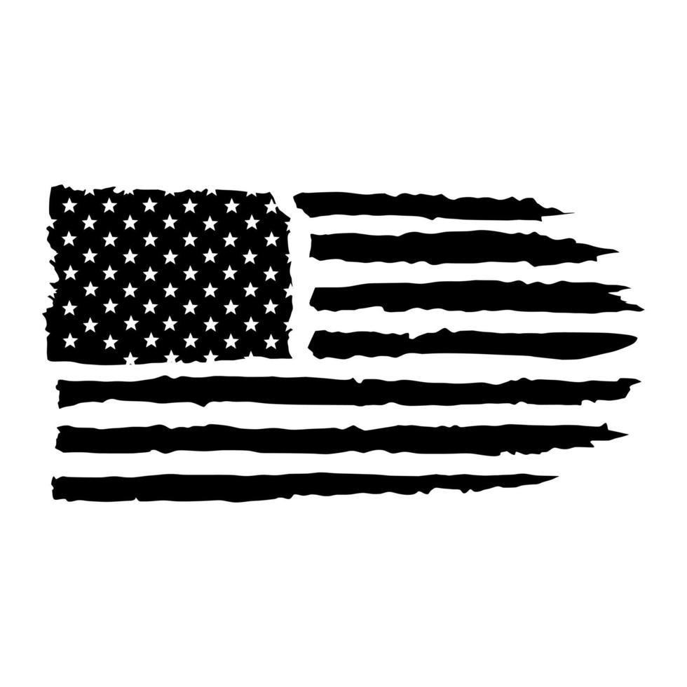 Illustration der amerikanischen Flagge vektor