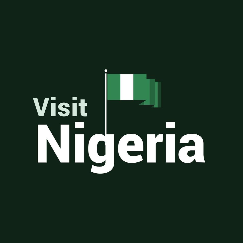 nigeria oberoende dag design vektor