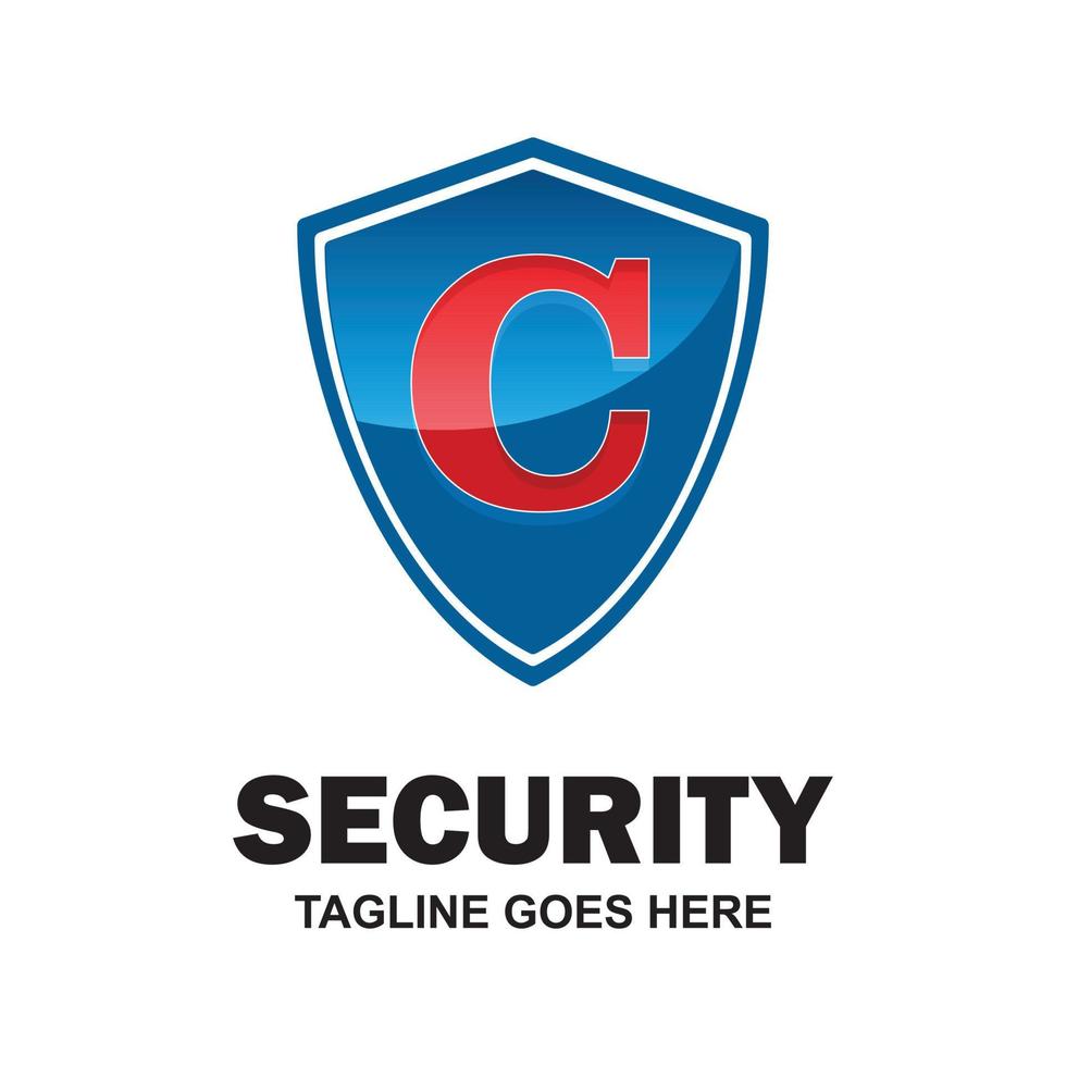 alfabetisk logotyp av säkerhet compnay och typografi vektor