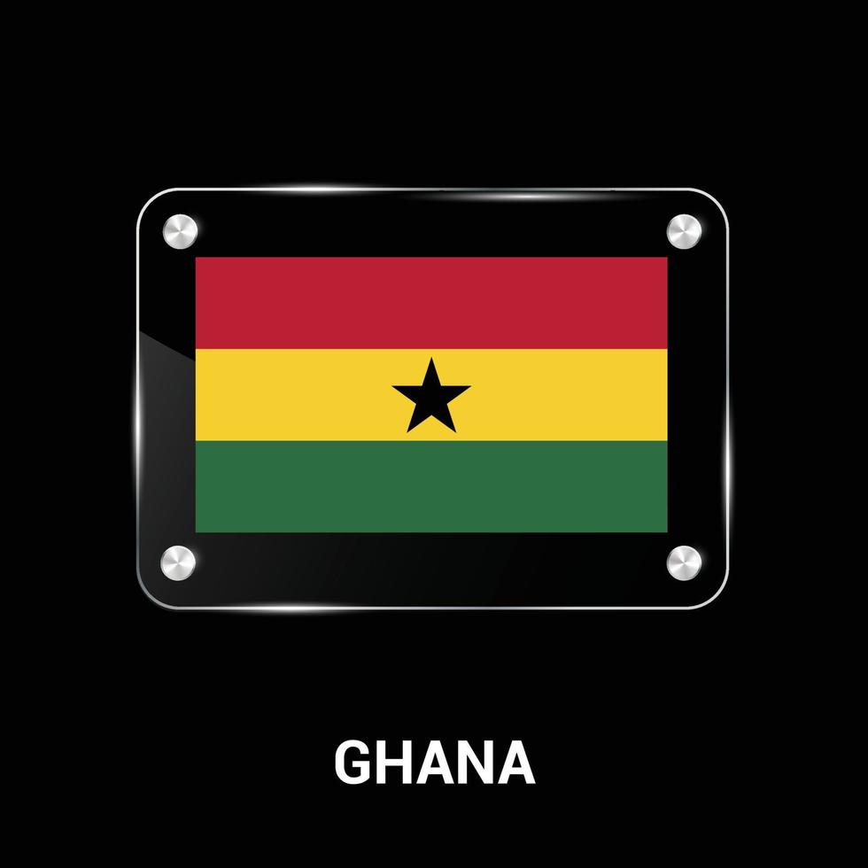 ghana flagga design vektor