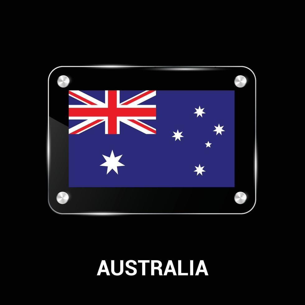 Designvektor der australischen Flagge vektor