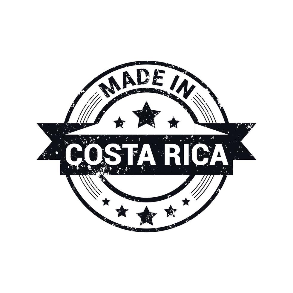 costa rica stämpel design vektor