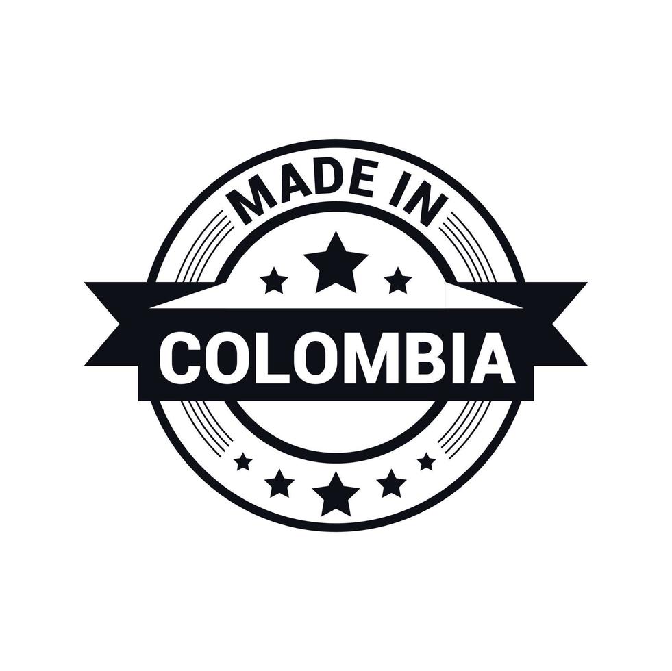 colombia stämpel design vektor