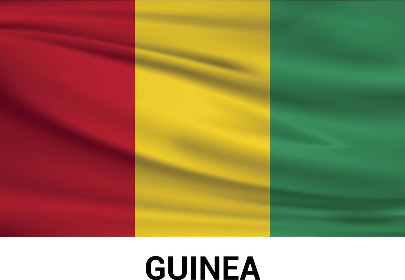 Guinea-Flaggen-Designvektor vektor