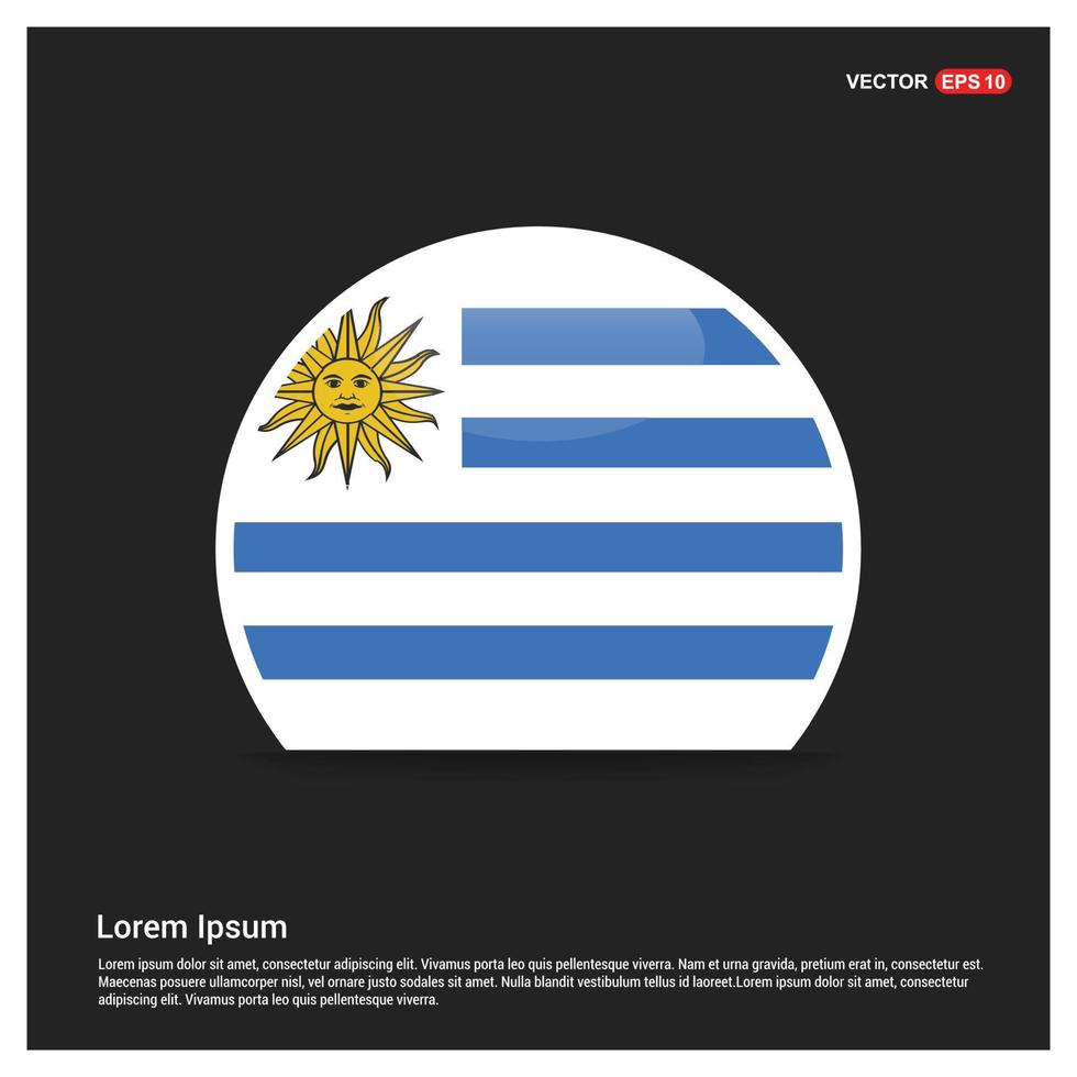 uruguay flagga design vektor