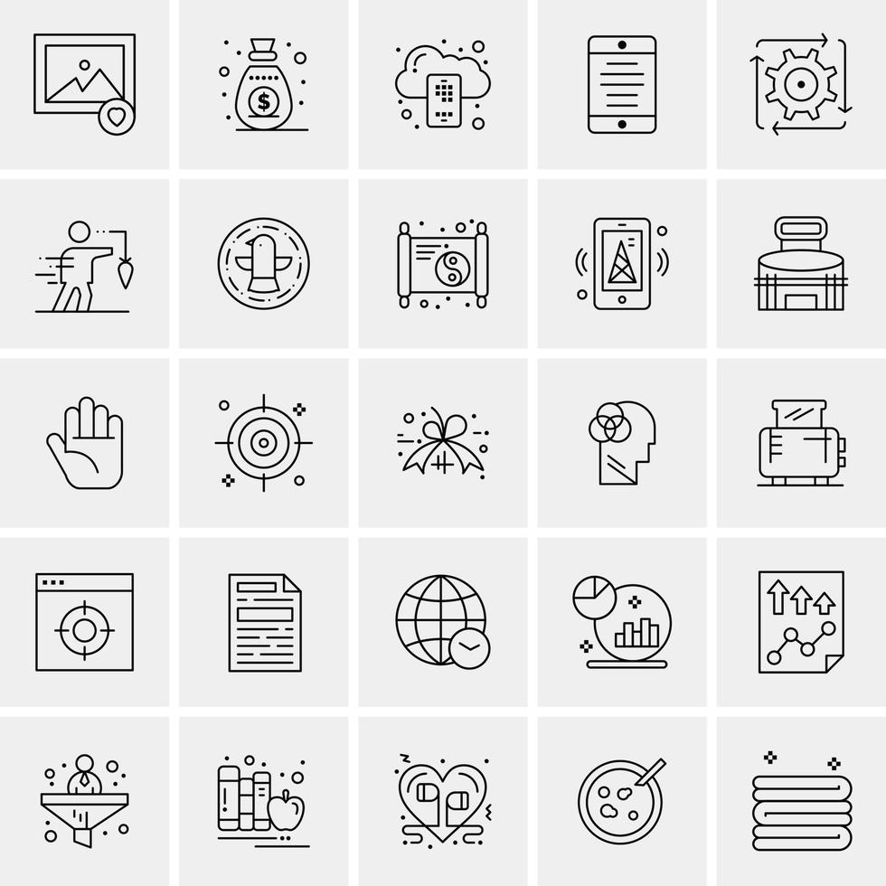 Fähigkeiten Diagramme Personen Profil Einstellungen Statistiken Team Symbolsatz für fette und dünne schwarze Linien vektor