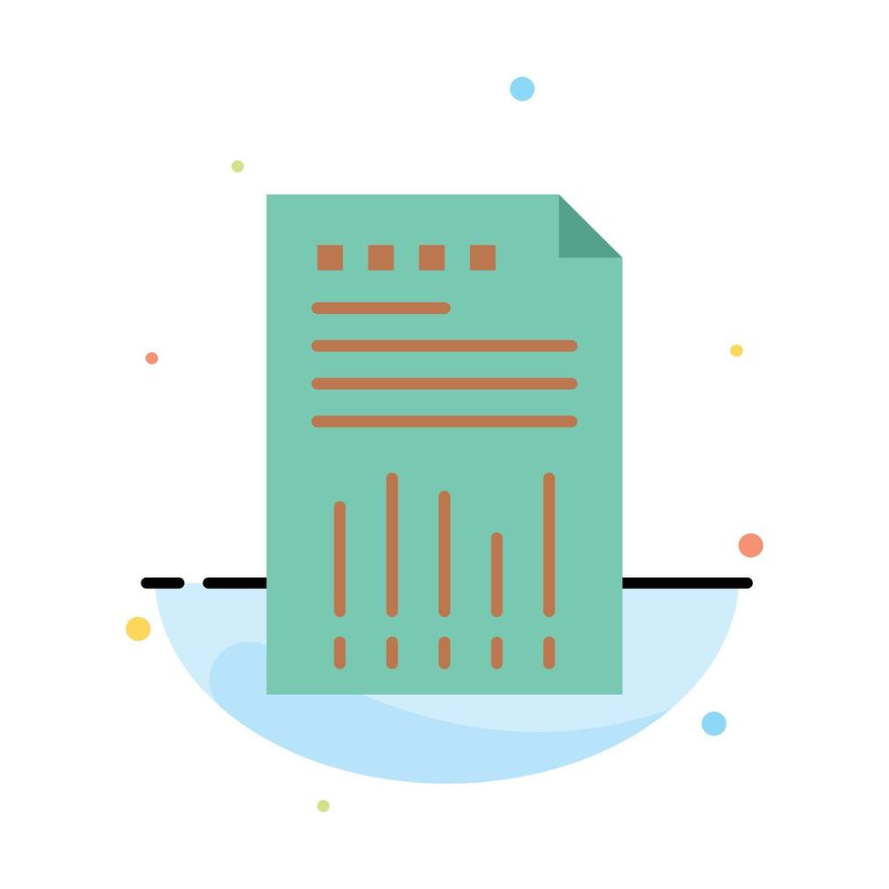 kalkulationstabelle geschäftsdaten finanzielle diagrammpapier bericht abstrakte flache farbsymbolvorlage vektor