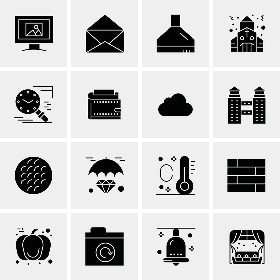 16 universelle Business-Icons Vektor kreative Icon-Illustration zur Verwendung in Web- und mobilen Projekten