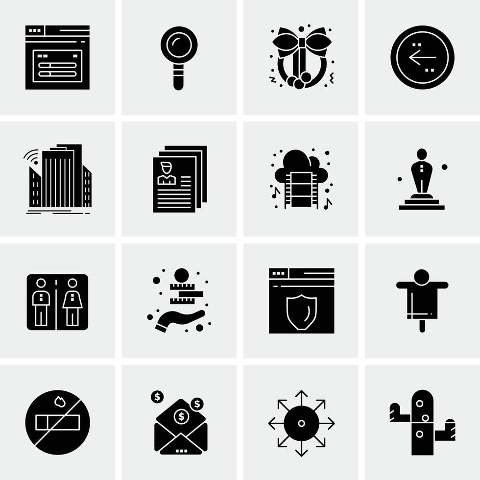 16 universelle Business-Icons Vektor kreative Icon-Illustration zur Verwendung in Web- und mobilen Projekten