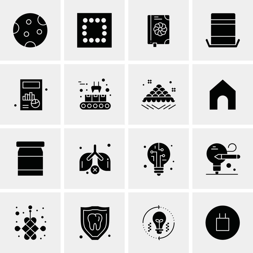 16 universelle Business-Icons Vektor kreative Icon-Illustration zur Verwendung in Web- und mobilen Projekten