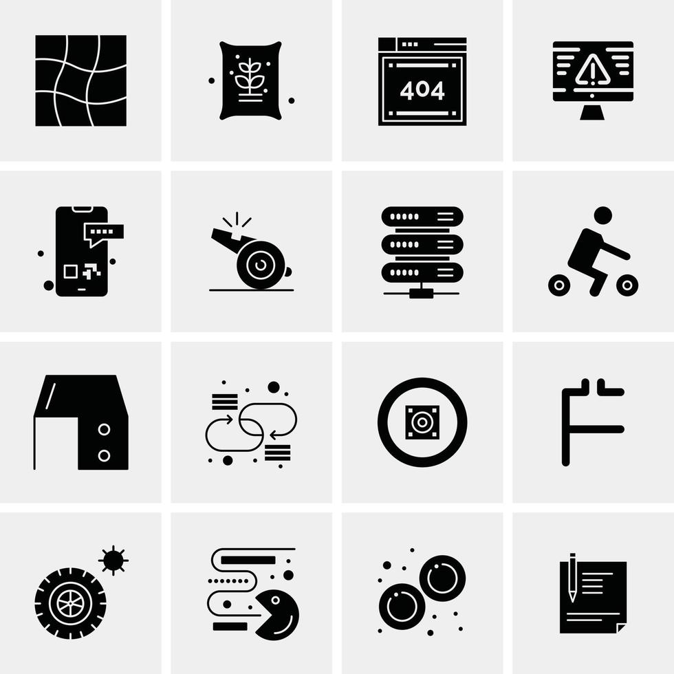 16 universelle Business-Icons Vektor kreative Icon-Illustration zur Verwendung in Web- und mobilen Projekten