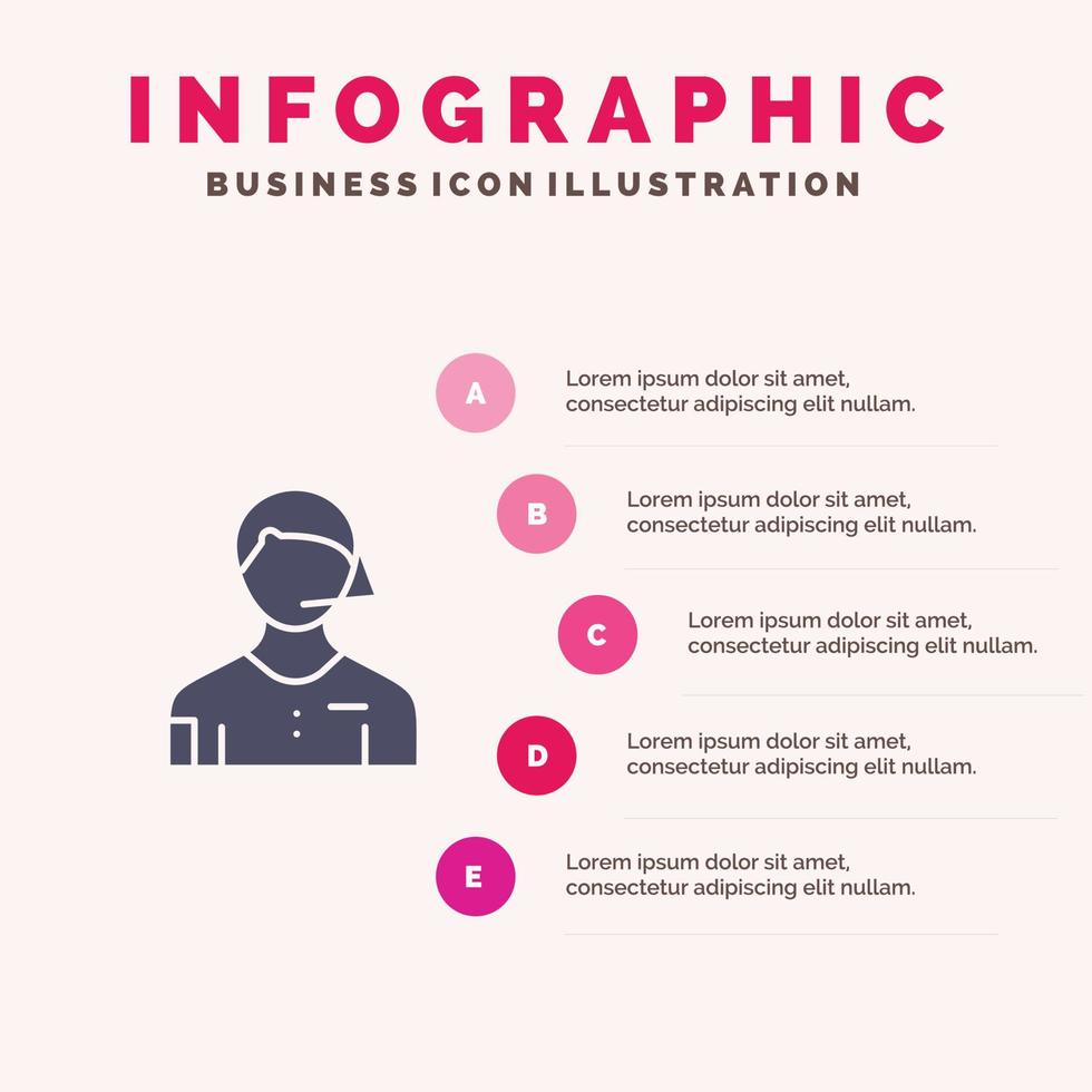 skiljedomare fotboll bedöma linjeman domare fast ikon infographics 5 steg presentation bakgrund vektor