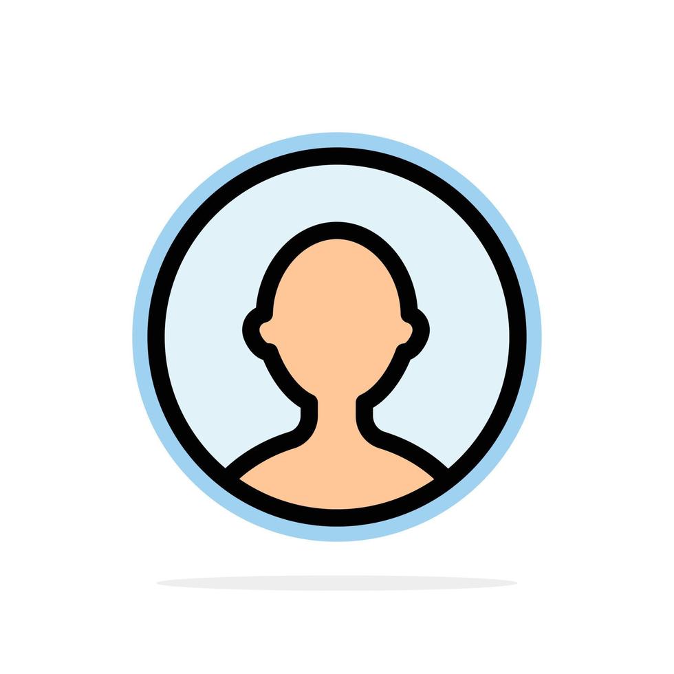 avatar användare profil abstrakt cirkel bakgrund platt Färg ikon vektor