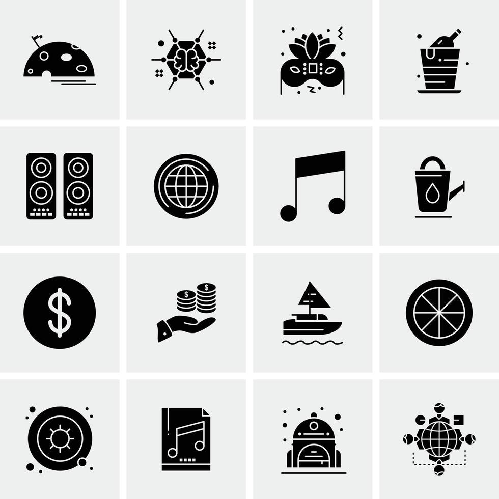 16 universelle Business-Icons Vektor kreative Icon-Illustration zur Verwendung im Web und in mobilen Projekten