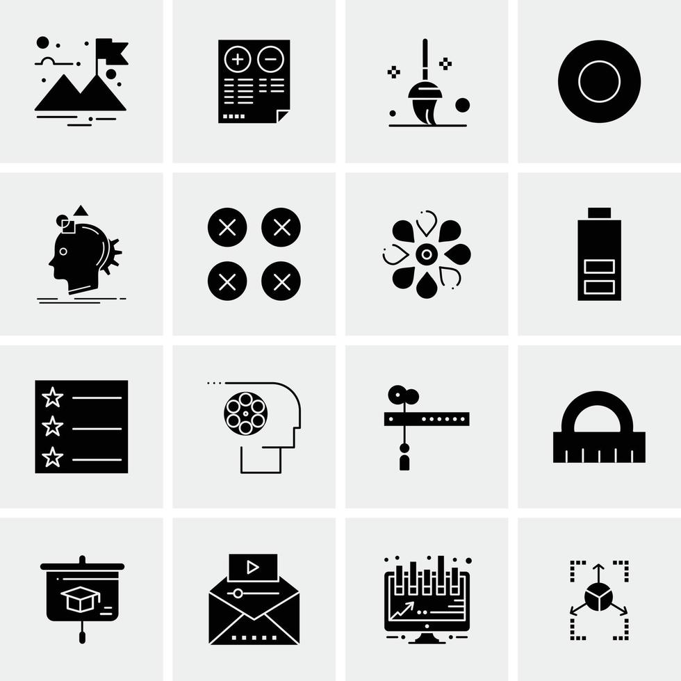 16 universelle Business-Icons Vektor kreative Icon-Illustration zur Verwendung im Web und in mobilen verwandten Projekten