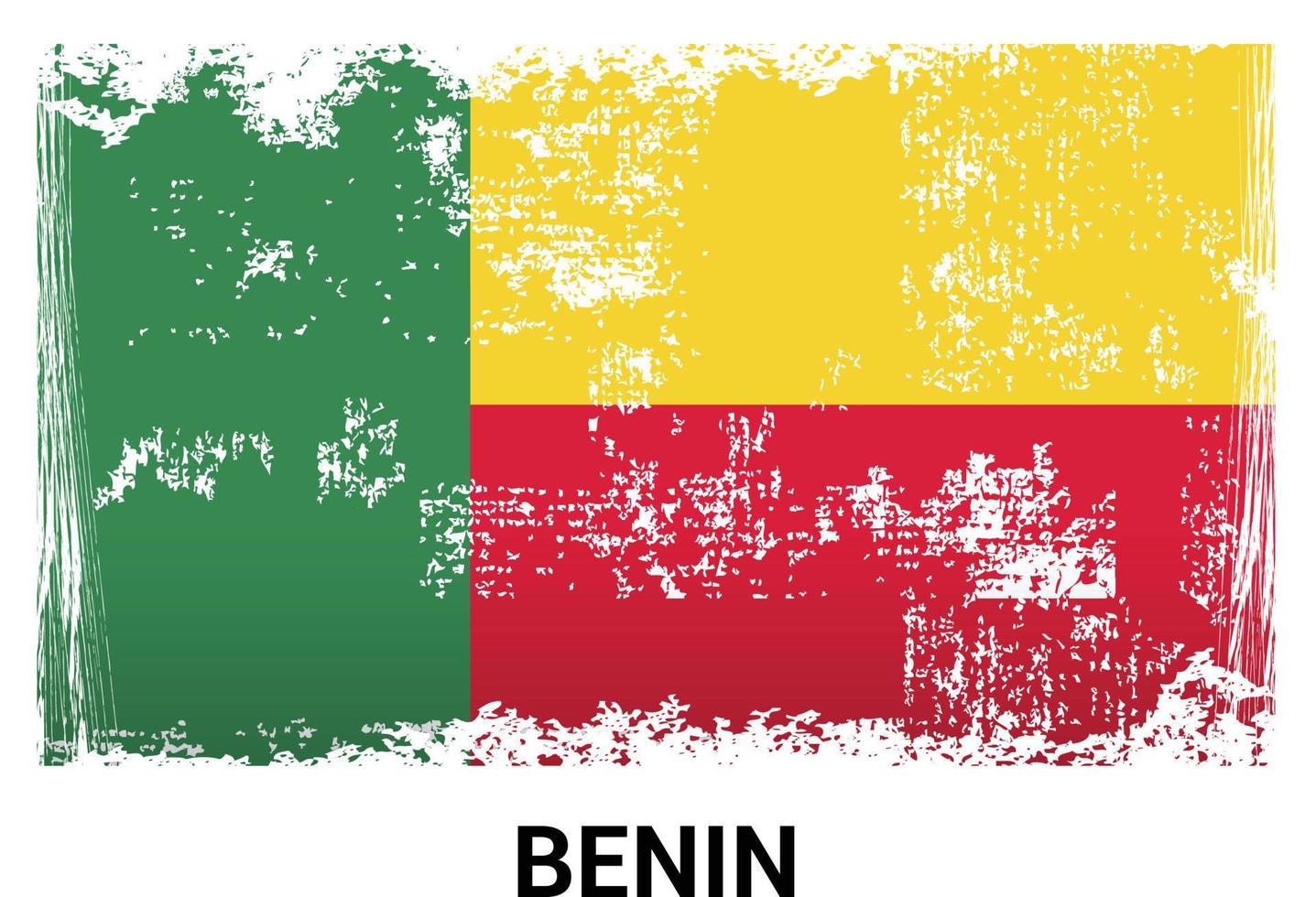 benin flagga design vektor