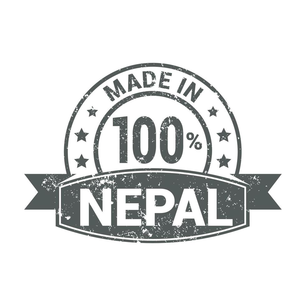 Nepal-Stempel-Design-Vektor vektor