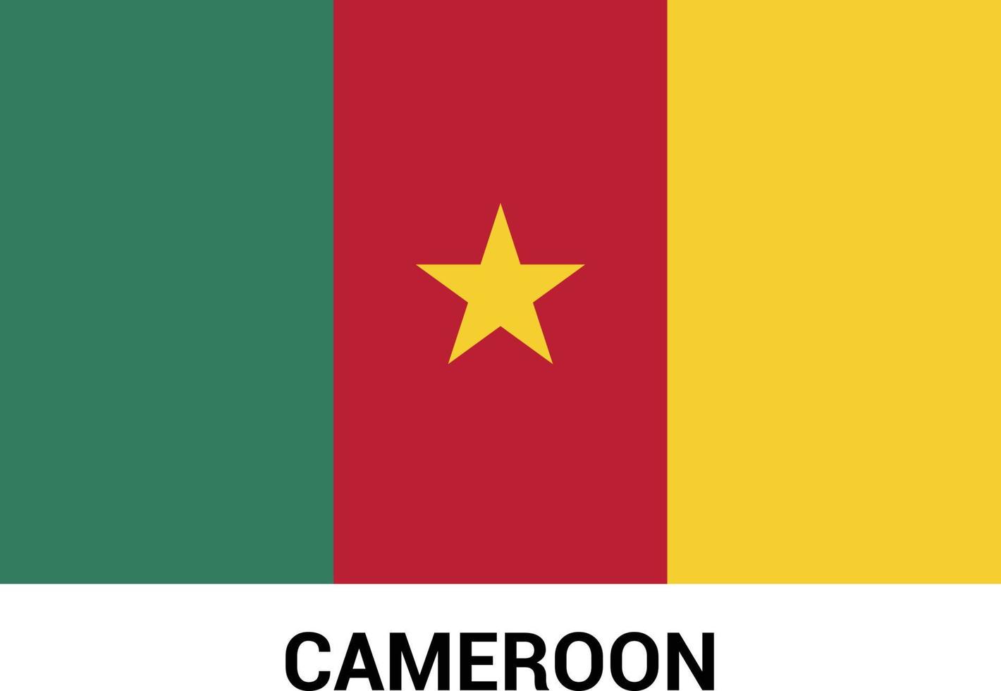 kamerun flag design vektor