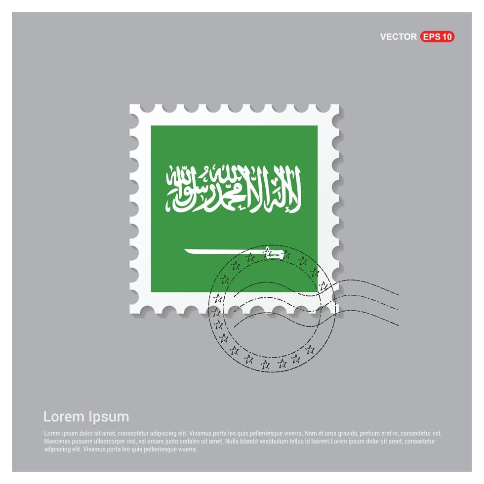 saudi-arabien flaggen design vektor