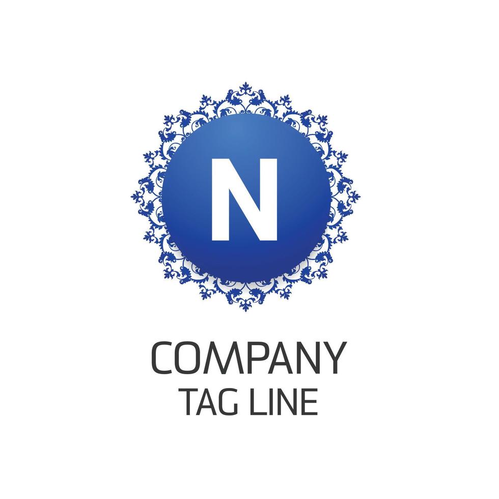 alfabetisk logotyp design med kreativ typografi vektor