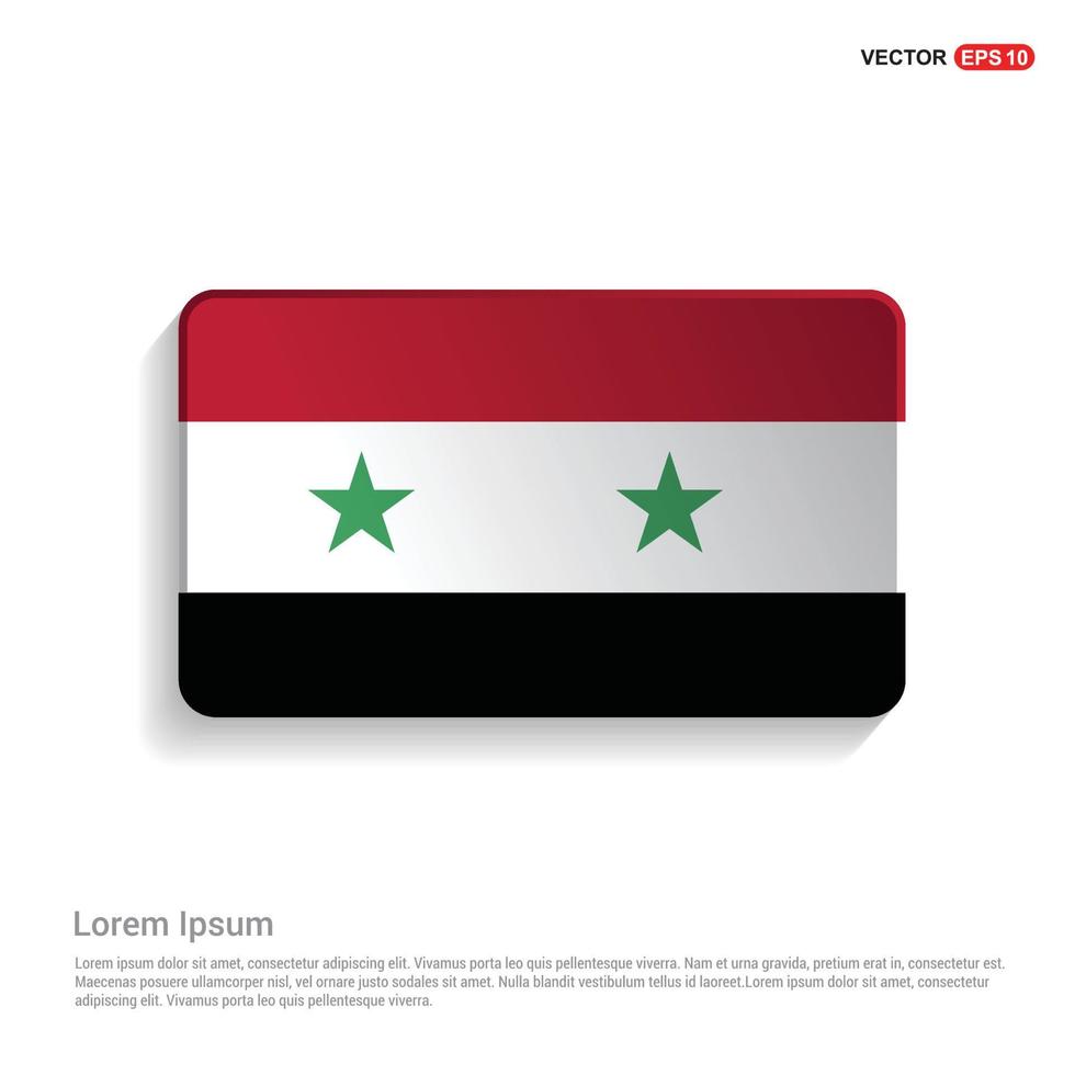 Designvektor der syrischen Flagge vektor