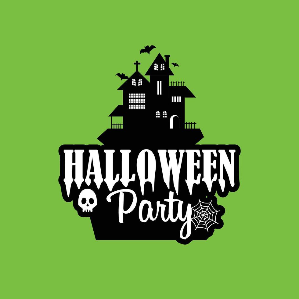 halloween-design mit typografie und hellem hintergrundvektor vektor