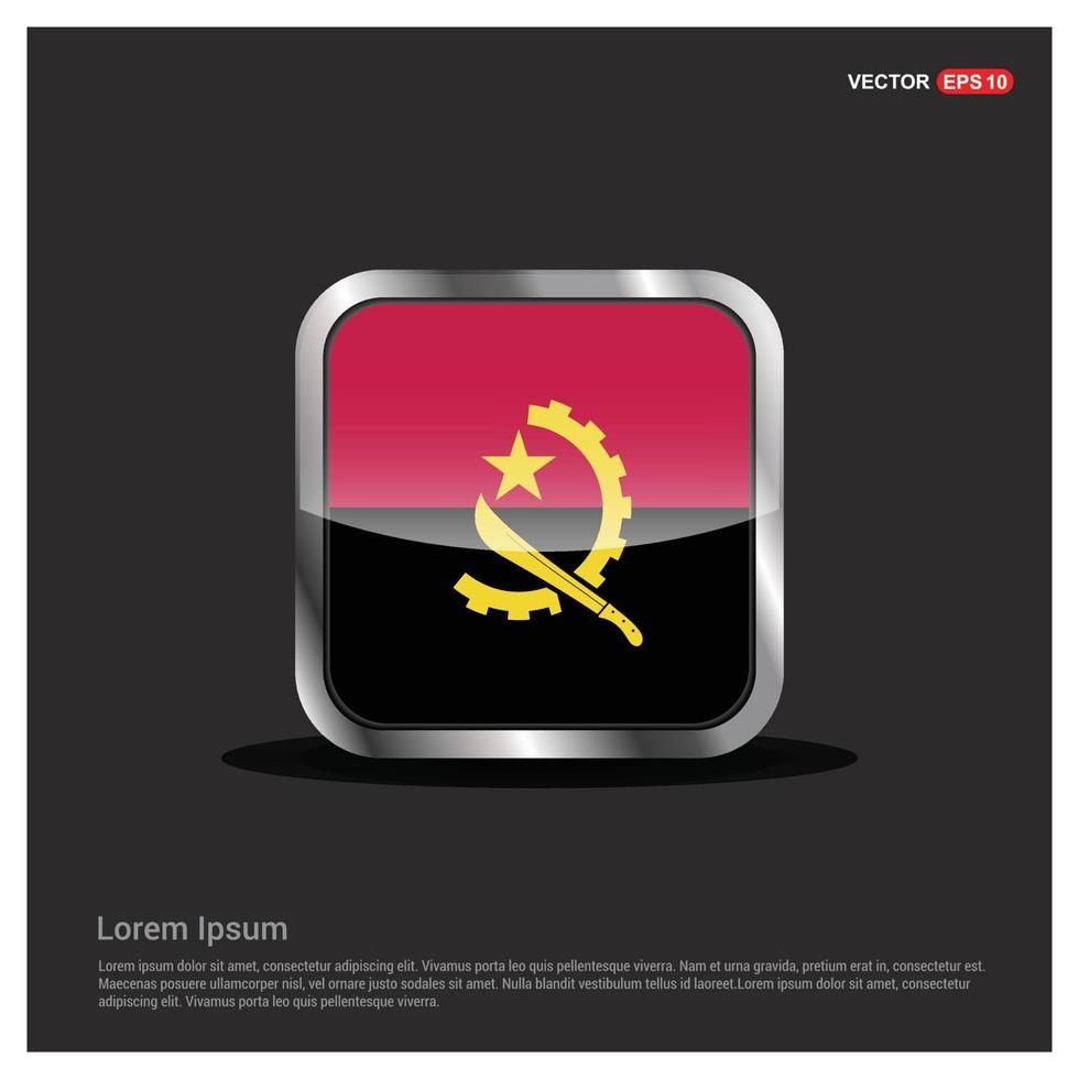 angola flagga design vektor