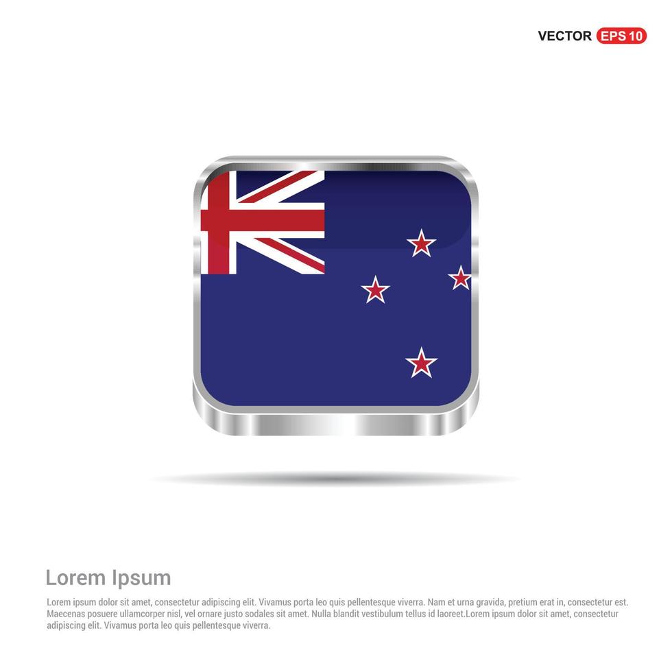 ny zealand flagga design vektor