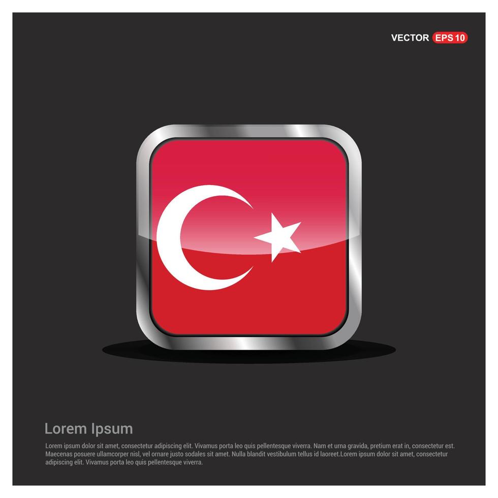 türkei flag design vektor