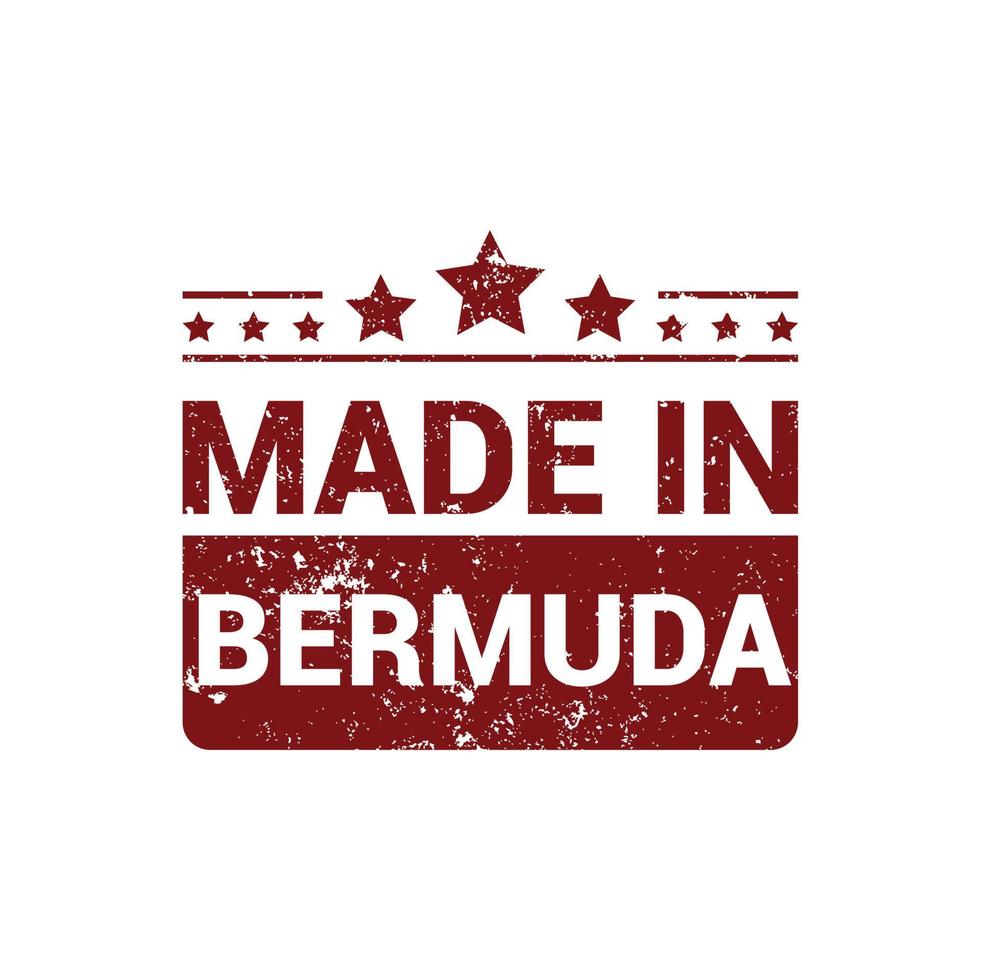 Bermuda-Stempel-Design-Vektor vektor