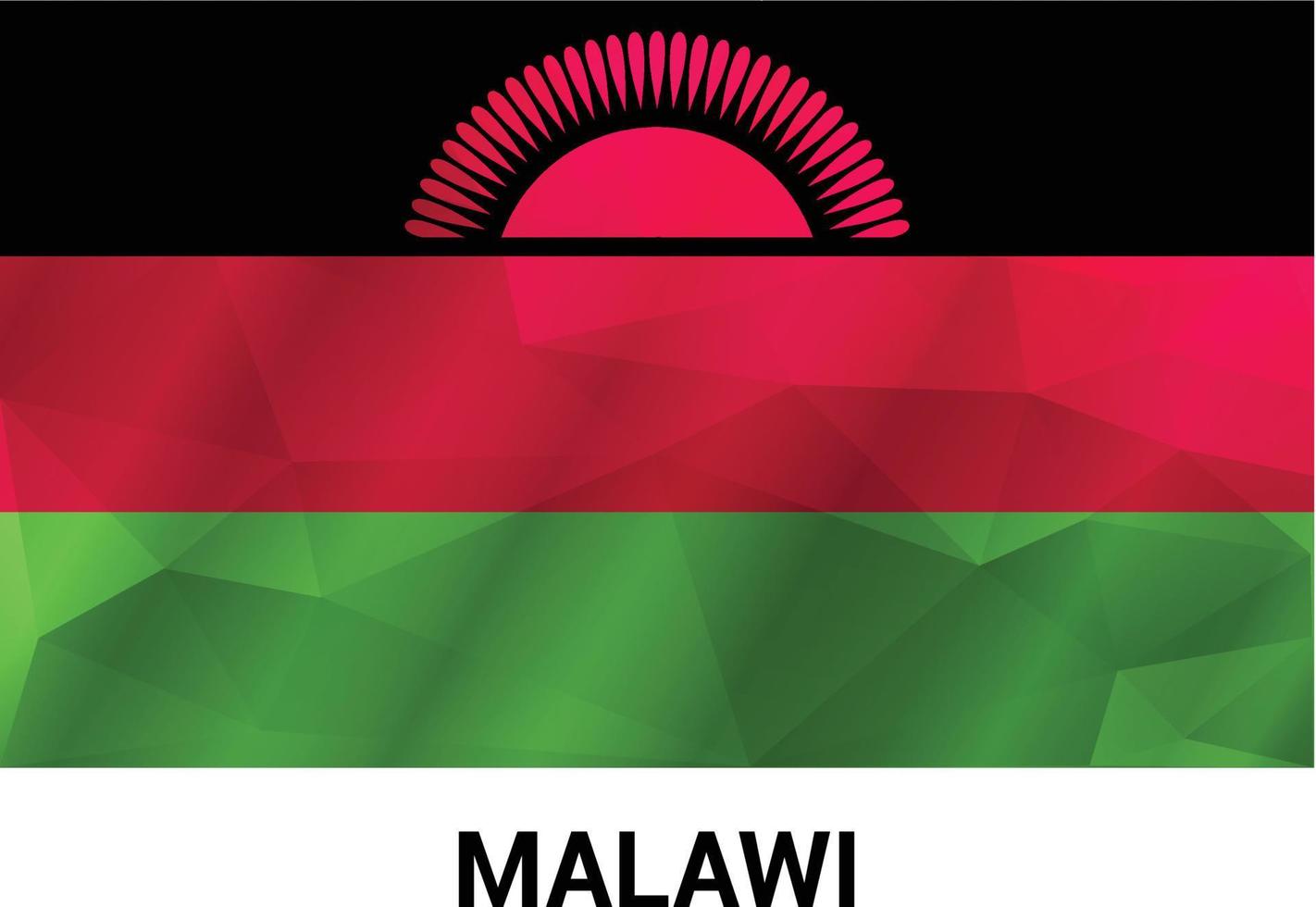 malawi flaggor design vektor