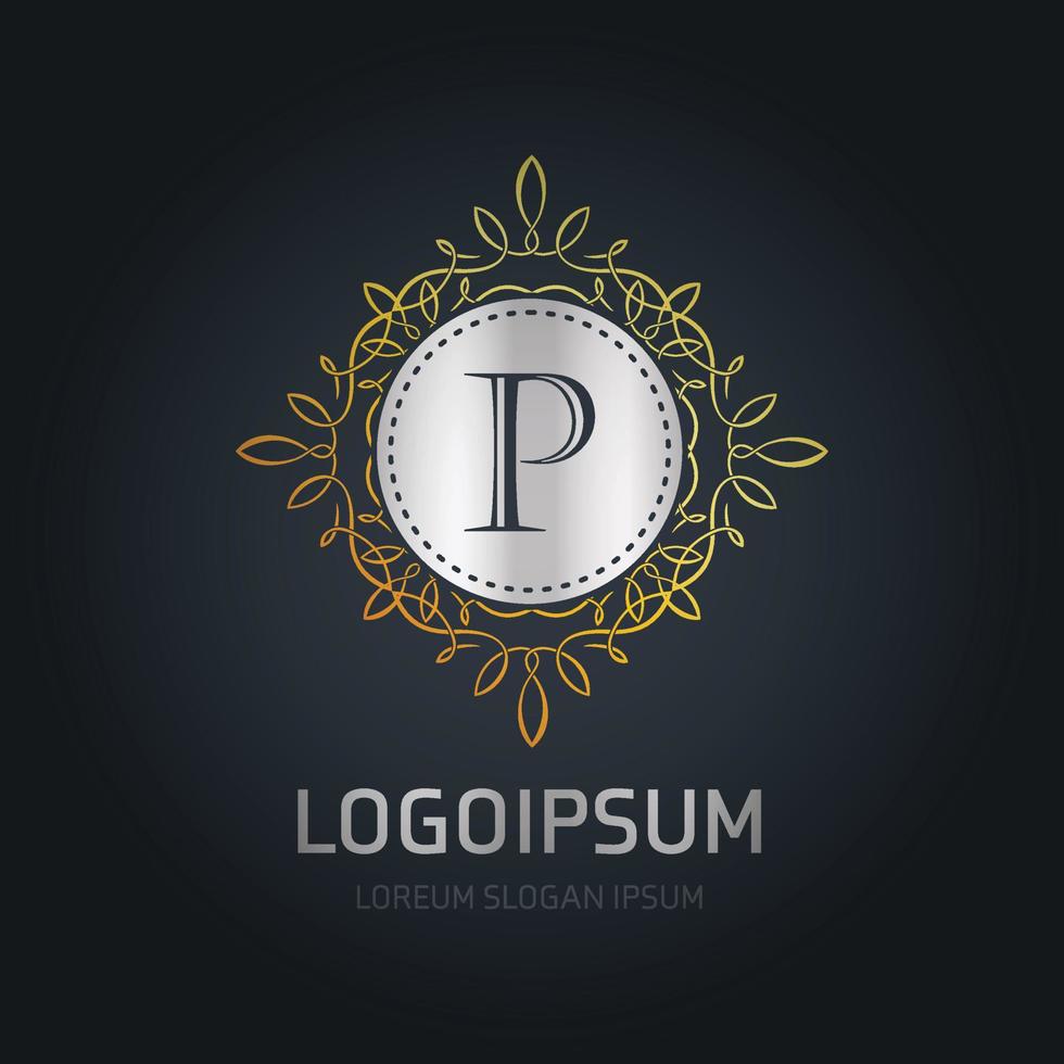 alphabetisches Logo-Design mit elegantem Design und Typografie-Vektor vektor