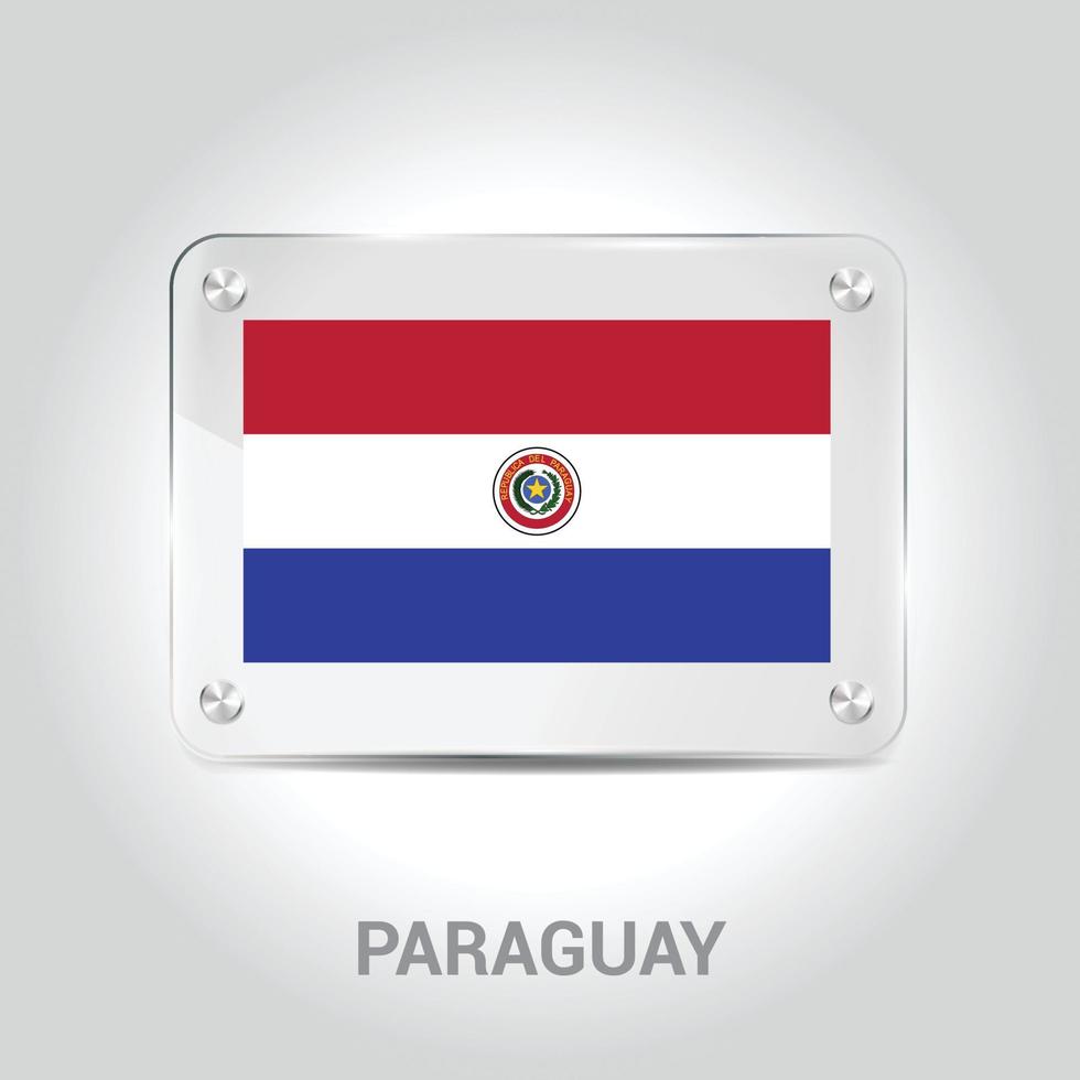 Paraguay-Flaggen-Designvektor vektor