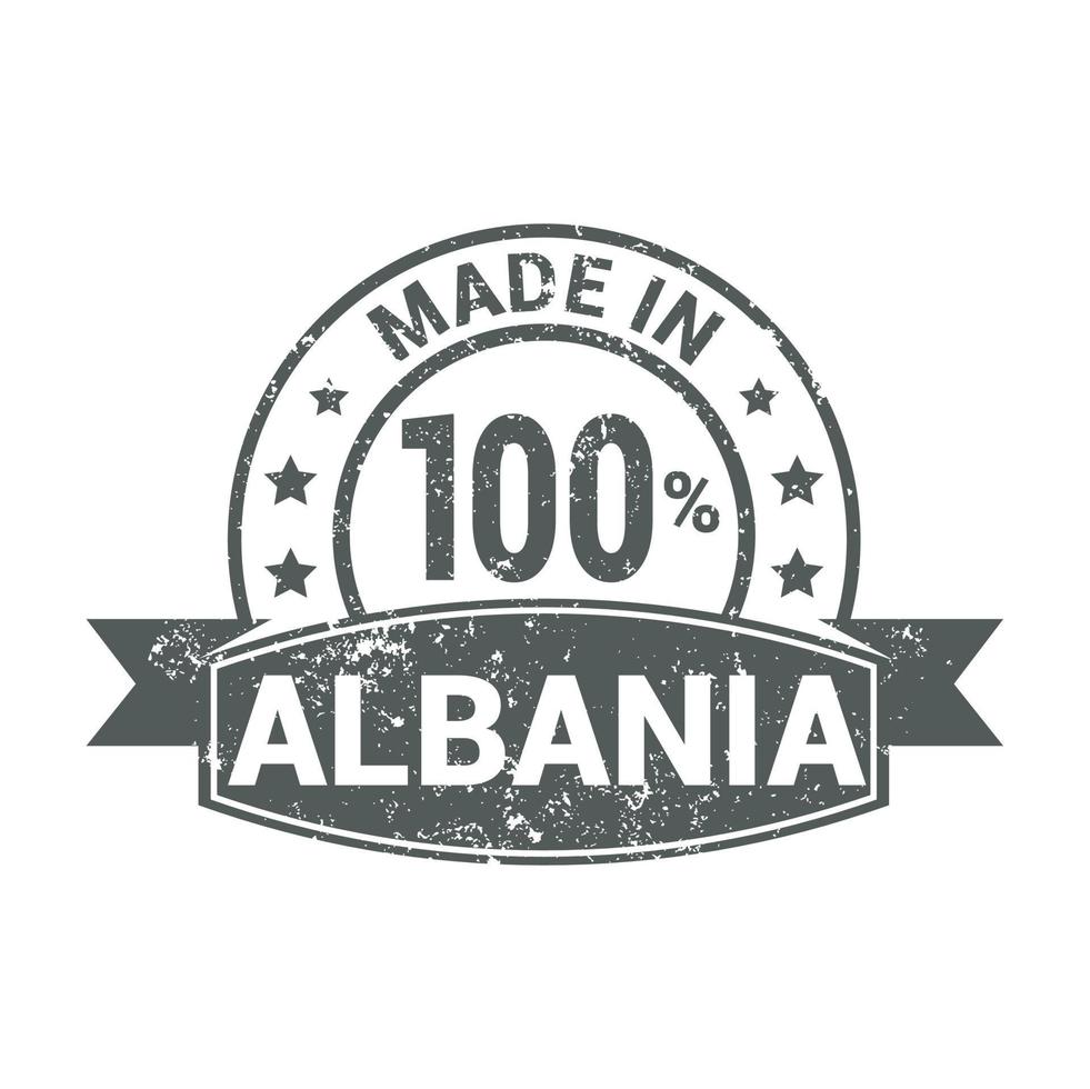 Albanien-Stempel-Design-Vektor vektor