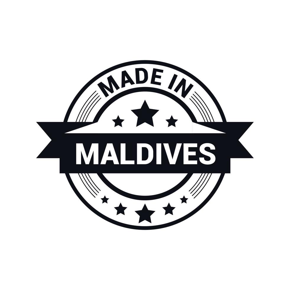 Malediven-Stempel-Design-Vektor vektor