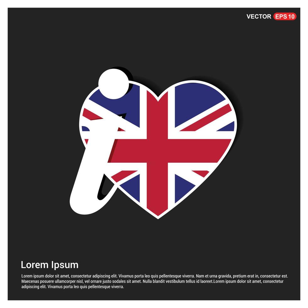 england flag design vektor