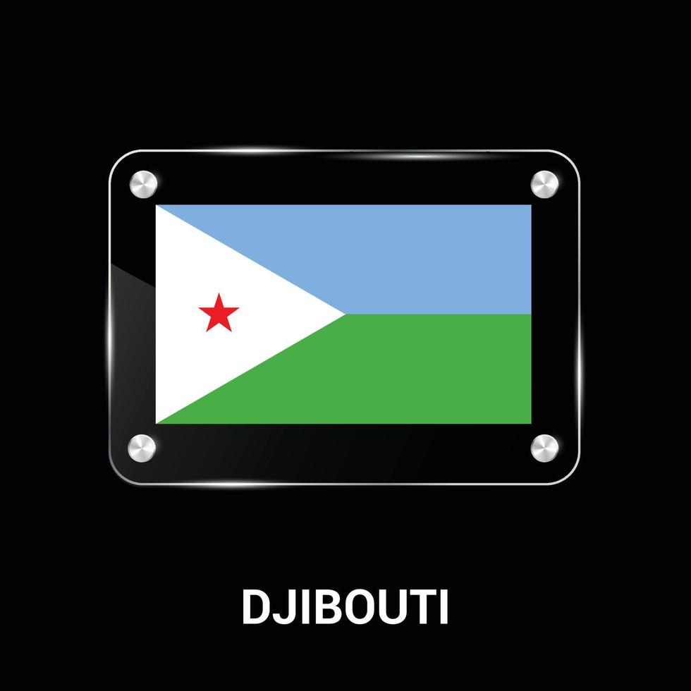 dschibuti flag design vektor