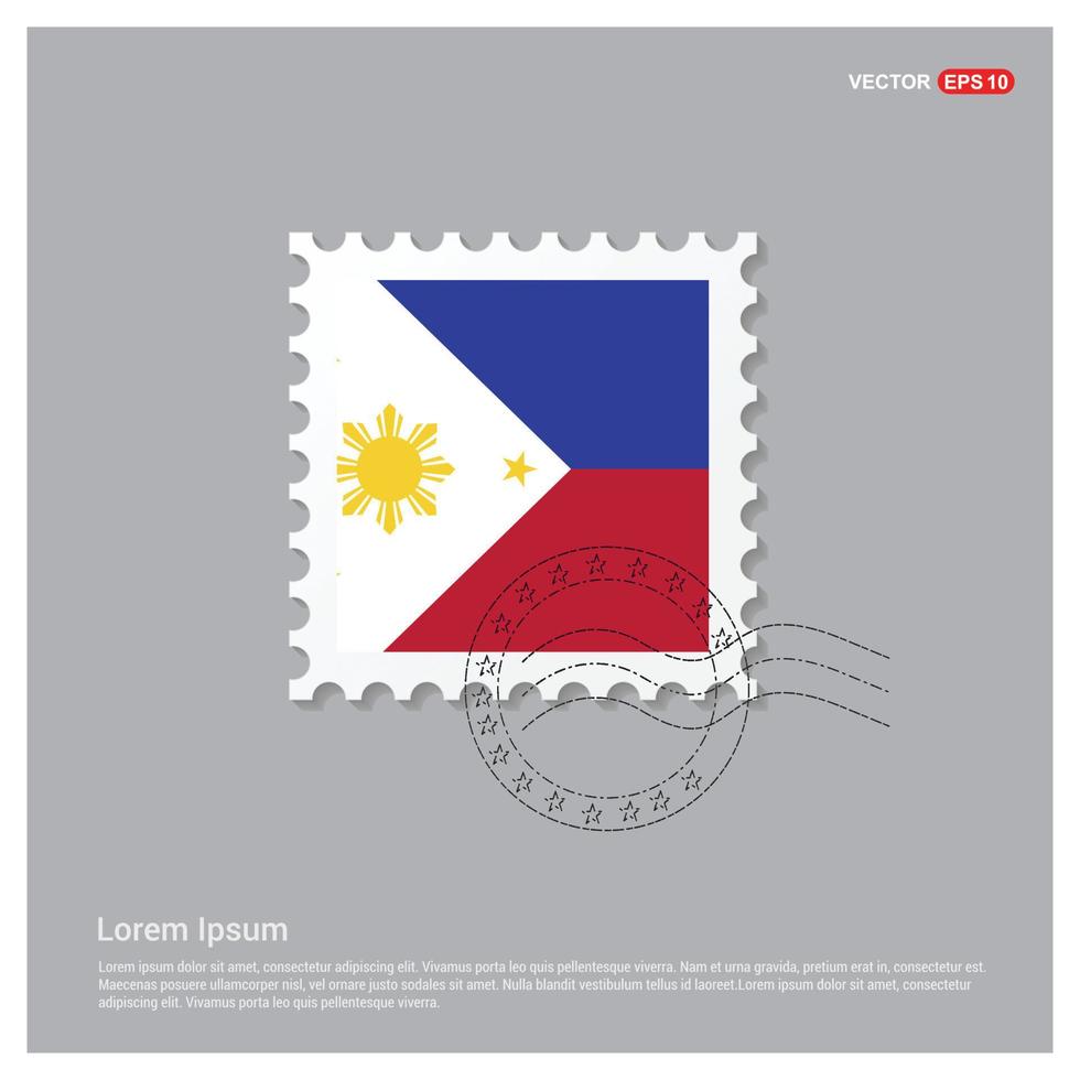 filipiner flaggor design vektor