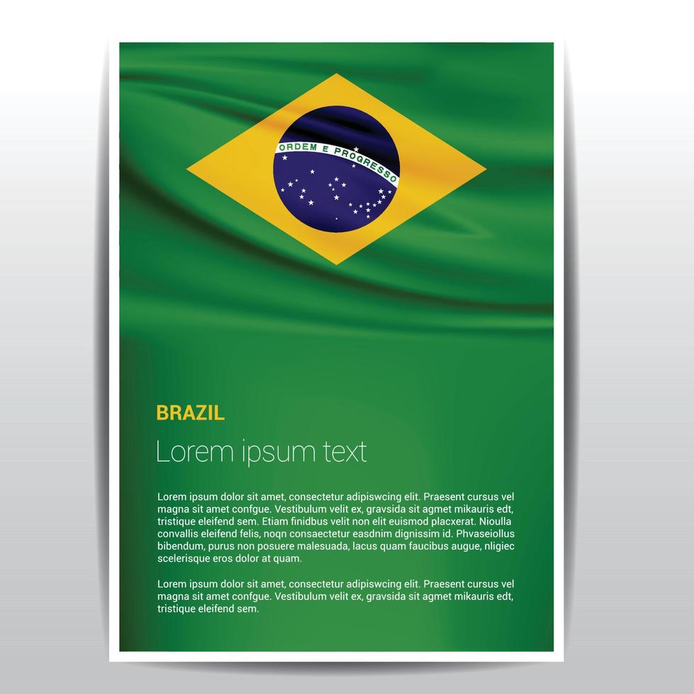 brasilien unabhängigkeitstag design kartenvektor vektor