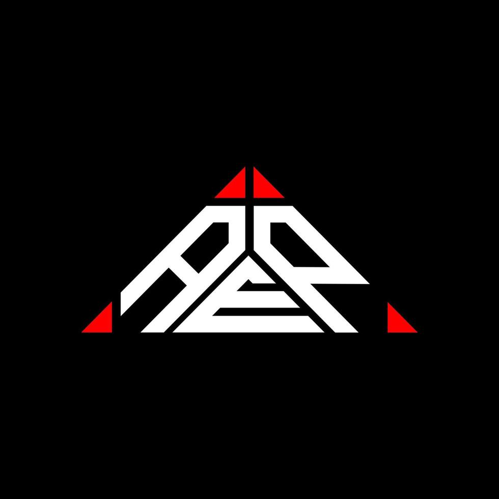 aep brev logotyp kreativ design med vektor grafisk, aep enkel och modern logotyp i triangel form.