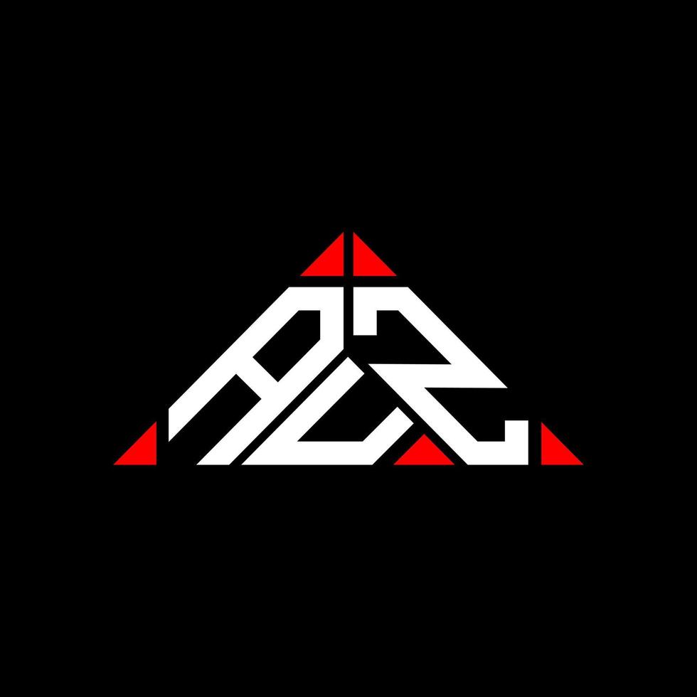 Auz Letter Logo kreatives Design mit Vektorgrafik, Auz einfaches und modernes Logo in Dreiecksform. vektor