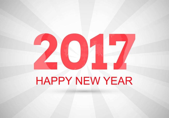 Free Vector Neujahr 2017 Hintergrund