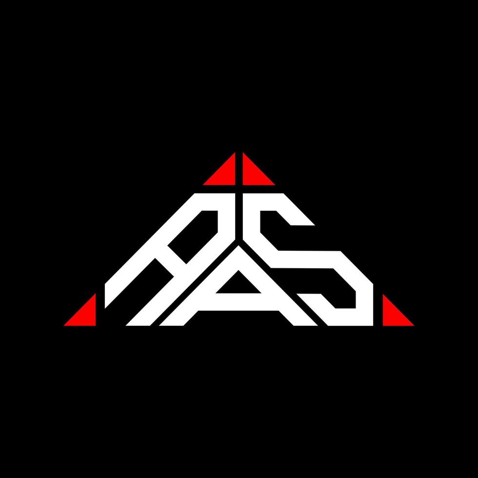 aas Letter Logo kreatives Design mit Vektorgrafik, aas einfaches und modernes Logo in Dreiecksform. vektor