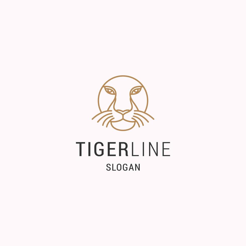 Tiger-Logo-Icon-Design-Vorlage vektor
