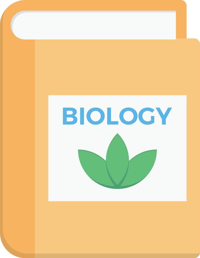 Biologiebuch-Vektorillustration auf einem Hintergrund. Premium-Qualitätssymbole. Vektorsymbole für Konzept und Grafikdesign. vektor